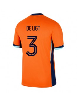 Niederlande Matthijs de Ligt #3 Heimtrikot EM 2024 Kurzarm